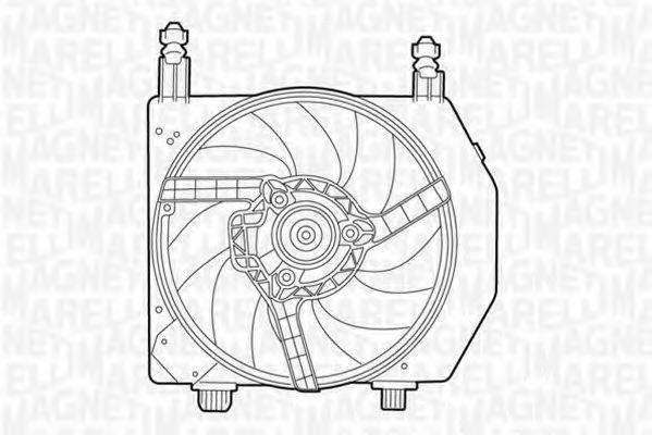 MAGNETI MARELLI 069422397010 Вентилятор, охолодження двигуна