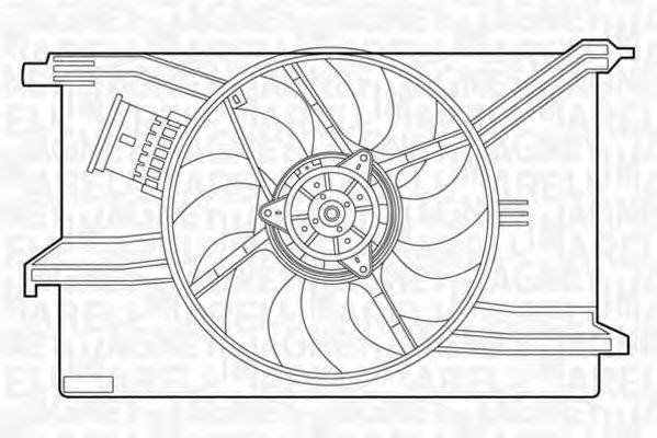 MAGNETI MARELLI 069422431010 Вентилятор, охолодження двигуна