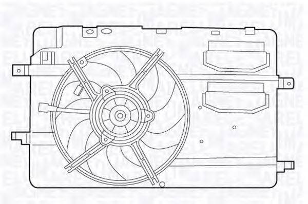 MAGNETI MARELLI 069422539010 Вентилятор, охолодження двигуна