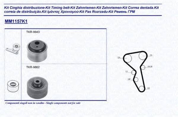 MAGNETI MARELLI 341311571101 Комплект ременя ГРМ