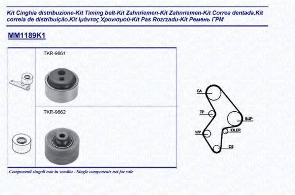 MAGNETI MARELLI 341311891101 Комплект ременя ГРМ