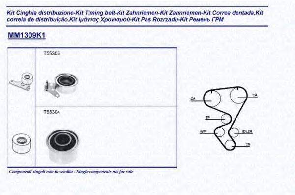 MAGNETI MARELLI 341313091101 Комплект ременя ГРМ