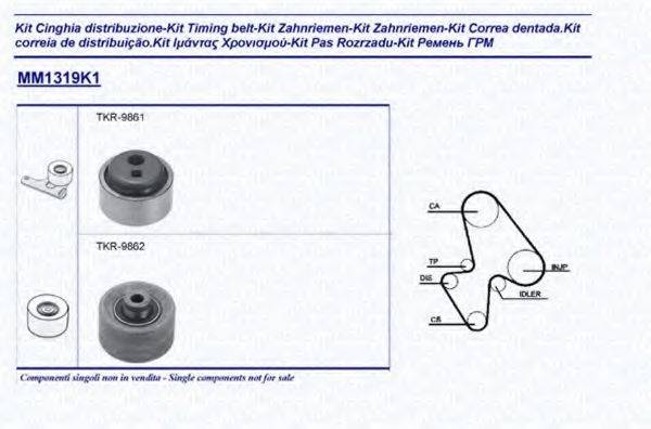 MAGNETI MARELLI 341313191101 Комплект ременя ГРМ